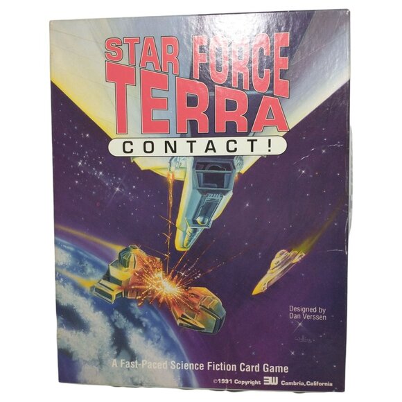 Star Force Terra Contact! 1991 Sci-Fi Card Game by Dan Verssen 3W Complete - Picture 1 of 7